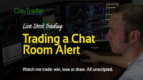 Live Stock Trades - Trading a Chat Room Alert