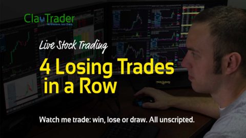 Live Stock Trades - 4 Losing Trades in a Row