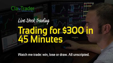 Live Stock Trades - Trading for $300 in 45 Minutes