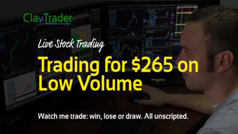 Live Stock Trades - Trading for $265 on Low Volume