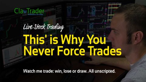 Live Stock Trades - This' is Why You Never Force Trades