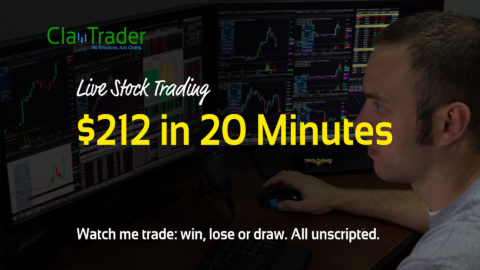 Live Stock Trades - $212 in 20 Minutes