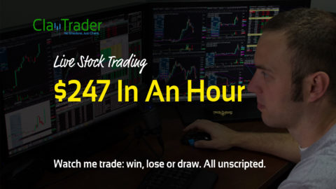 Live Stock Trading - $247 In An Hour