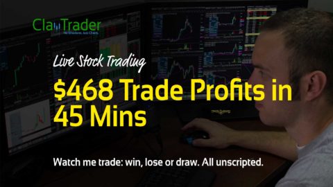 Live Stock Trading - $468 Trade Profits in 45 Mins