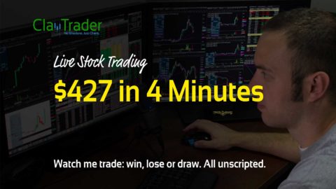 Live Stock Trades - $427 in 4 Minutes