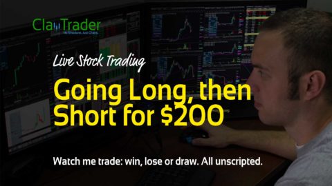 Live Stock Trading - Going Long, then Short for $200