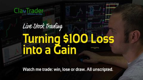 Live Stock Trading - Turning $100 Loss into a Gain