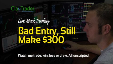 Live Stock Trading - Bad Entry, Still Make $300
