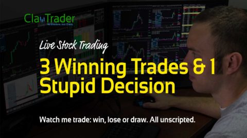 Live Stock Trading - 3 Winning Trades & 1 Stupid Decision