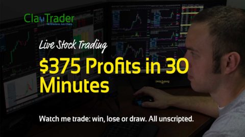 Live Stock Trading - $375 Profits in 30 Minutes