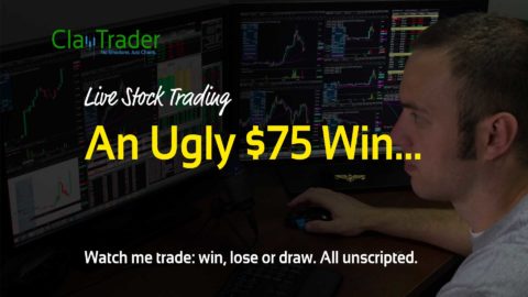 Live Stock Trading - An Ugly $75 Win...