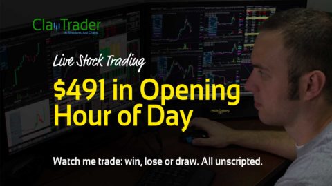 Live Stock Trading - $491 in Opening Hour of Day