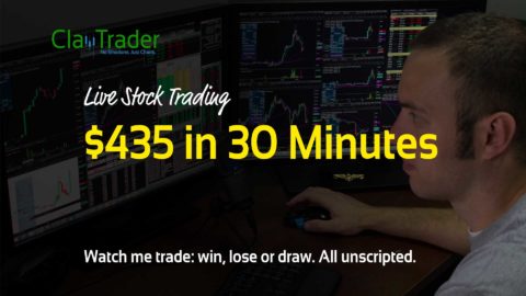 Live Stock Trading - $435 in 30 Minutes