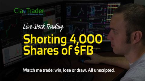 Live Stock Trading - Shorting 4,000 Shares of $FB