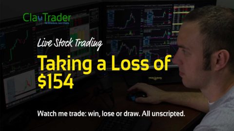 Live Stock Trading - Taking a Loss of $154