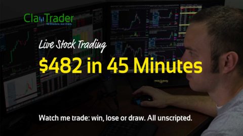 Live Stock Trading - $482 in 45 Minutes