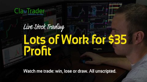 Live Stock Trading - Lots of Work for $35 Profit