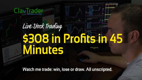 Live Stock Trading - $308 in Profits in 45 Minutes