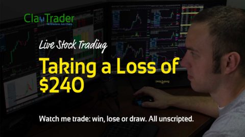 Live Stock Trading - Taking a Loss of $240