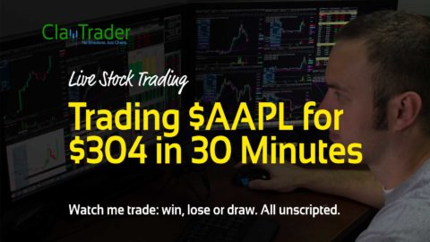 Live Stock Trading - Trading $AAPL for $304 in 30 Minutes
