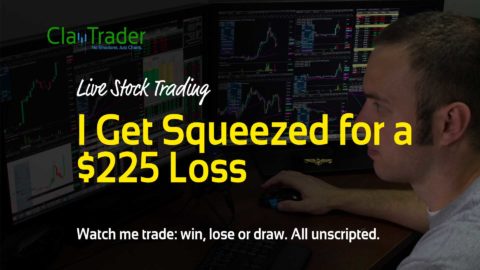 Live Stock Trading - I Get Squeezed for a $225 Loss