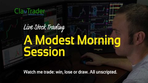 Live Stock Trading - A Modest Morning Session