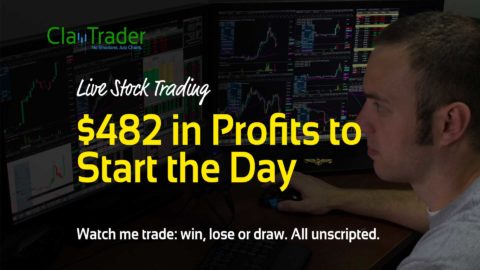 Live Stock Trading - $482 in Profits to Start the Day