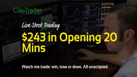 Live Stock Trading - $243 in Opening 20 Mins