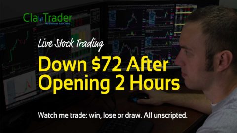 Live Stock Trading - Down $72 After Opening 2 Hours