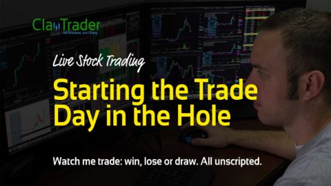 Live Stock Trading - Starting the Trade Day in the Hole