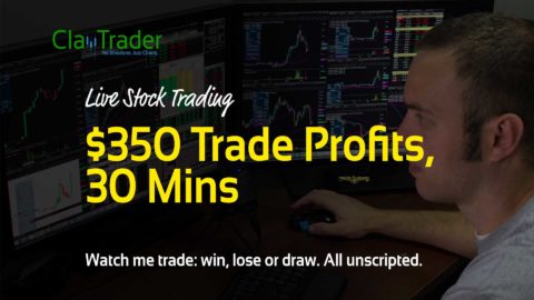 Live Stock Trading - $350 Trade Profits, 30 Mins‏