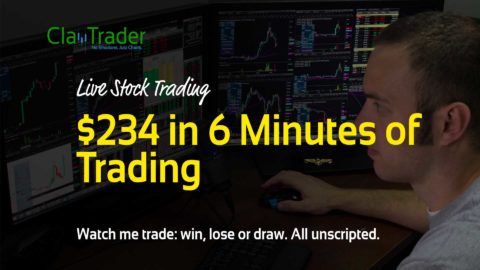 Live Stock Trading - $234 in 6 Minutes of Trading‏