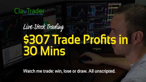 Live Stock Trading - $307 Trade Profits in 30 Mins‏