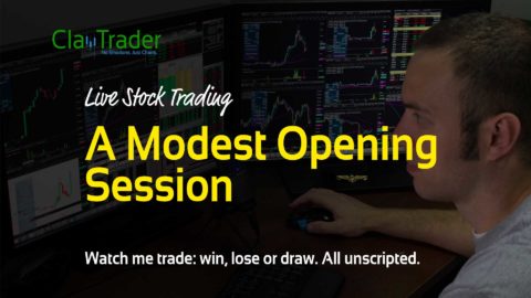 Live Stock Trading - A Modest Opening Session‏