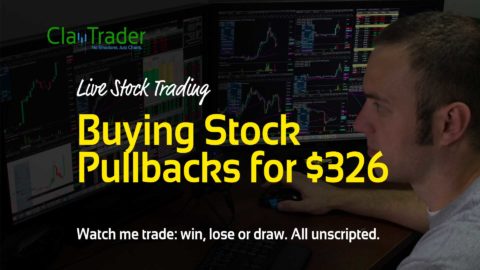 Live Stock Trading - Buying Stock Pullbacks for $326