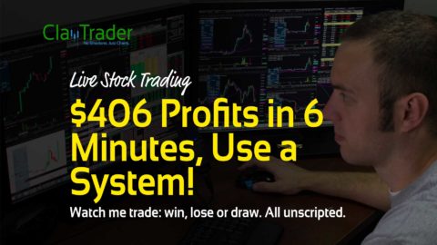 Live Stock Trading - $406 Profits in 6 Minutes, Use a System!