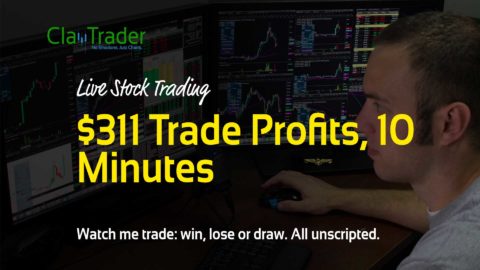 Live Stock Trading - $311 Trade Profits, 10 Minutes‏