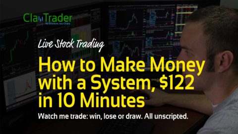 Live Stock Trading - How to Make Money with a System, $122 in 10 Minutes