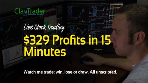 Live Stock Trading - $329 Profits in 15 Minutes