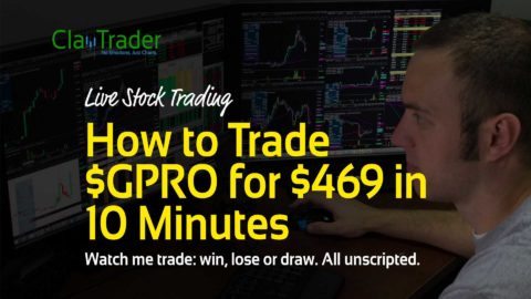 Live Stock Trading - How to Trade $GPRO for $469 in 10 Minutes