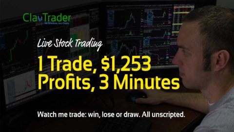 Live Stock Trading - 1 Trade, $1,253 Profits, 3 Minutes
