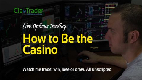 Live Options Trade - How to Be the Casino