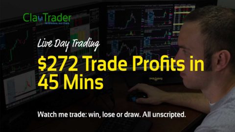 Live Day Trading - $272 Trade Profits in 45 Mins