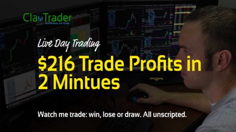 Live Day Trading - $216 Trade Profits in 2 Minutes
