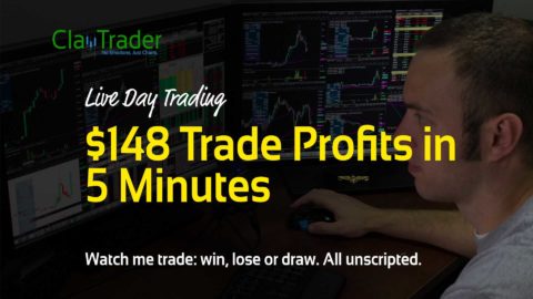 Live Day Trading - $148 Trade Profits in 5 Minutes