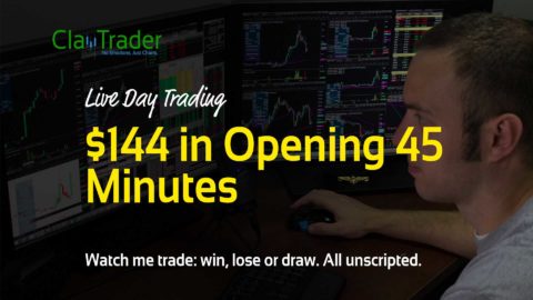 Live Day Trading - $144 in Opening 45 Minutes