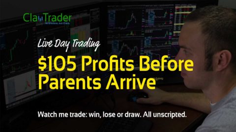 Live Day Trading - $105 Profits Before Parents Arrive