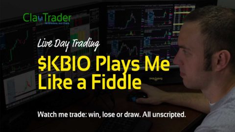 Live Day Trading - $KBIO Plays Me Like a Fiddle