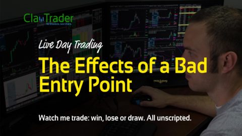 Live Day Trading - The Effects of a Bad Entry Point