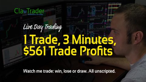 Live Day Trading - 1 Trade, 3 Minutes, $561 Trade Profits